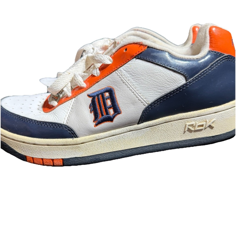 Detroit Tigers MLB Reebok Shoes Sneakers‎ Size 7.5 Vintage Rare